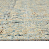 AMER Rugs Craft  CRA-6 Hand-Knotted Handmade Raw Handspun New Zealand Wool Transitional Bordered Rug Off White 10' x 14'