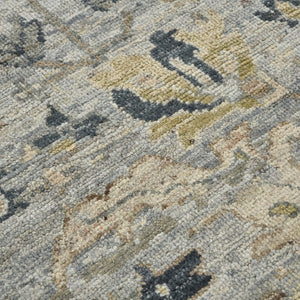 Amer Rugs Craft Classic Bordered Hand-knotted Area Rug In Rich Colors For Luxurious Comfort And Style Gray Wool Cra70203