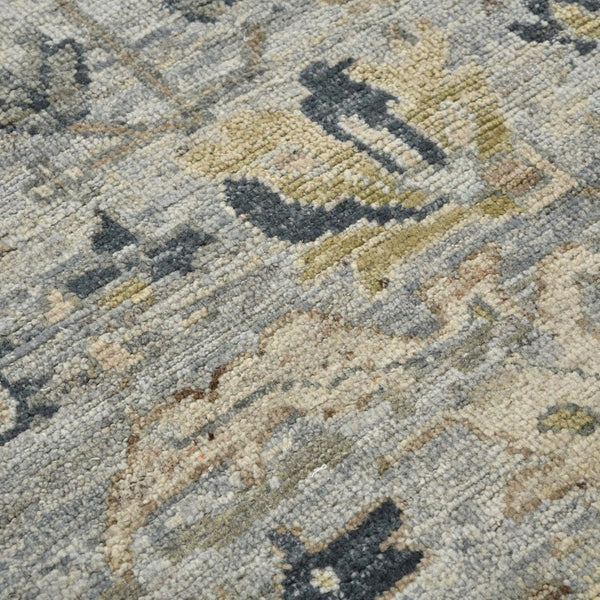 Amer Rugs Craft Classic Bordered Hand-knotted Area Rug In Rich Colors For Luxurious Comfort And Style Gray Wool Cra70203