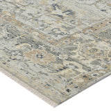 AMER Rugs Craft  CRA-7 Hand-Knotted Handmade Raw Handspun New Zealand Wool Transitional Bordered Rug Gray 10' x 14'