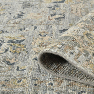 Amer Rugs Craft Classic Bordered Hand-knotted Area Rug In Rich Colors For Luxurious Comfort And Style Gray Wool Cra70203