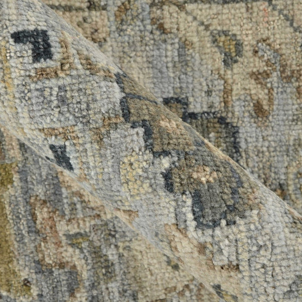 Amer Rugs Craft Classic Bordered Hand-knotted Area Rug In Rich Colors For Luxurious Comfort And Style Gray Wool Cra70203