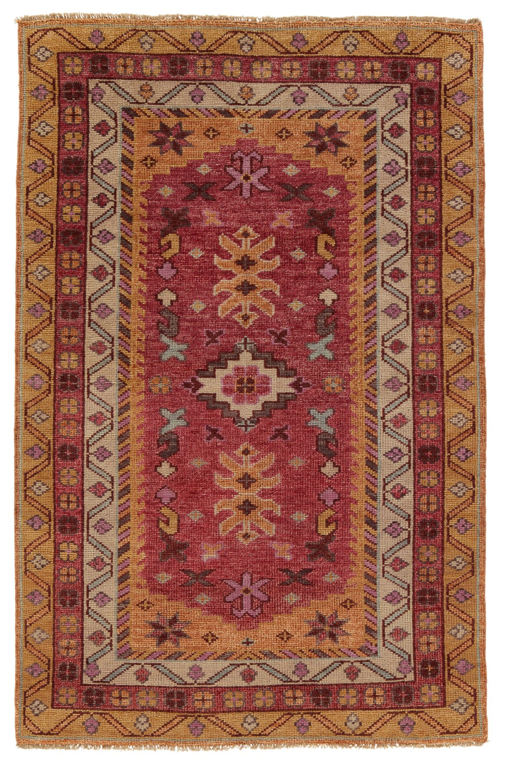 Jaipur Living Coredora Kyrie Updated Traditional Contemporary Handmade Indoor Rug Red 5'x8'