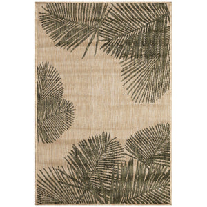 Trans Ocean Liora Manne Carmel Palm Indoor/Outdoor Area Rug – Tropical Botanical Leaf Design For Any Space Green Polypropylene,Polyester Cre45843906