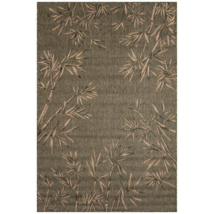 Trans Ocean Liora Manne Carmel Botanical Leaf Indoor/Outdoor Area Rug With Elegant Bamboo Border Design Green Polypropylene,Polyester Cre69848806