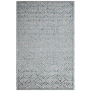 Trans Ocean Liora Manne Carmel Pyramid Indoor/Outdoor Area Rug - Contemporary Geometric Design For Stylish Spaces Blue Polypropylene,Polyester Cre80849604