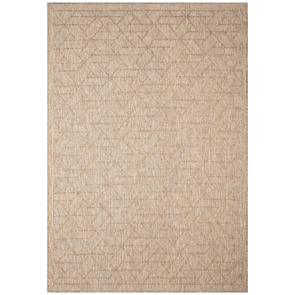 Trans Ocean Liora Manne Carmel Pyramid Indoor/Outdoor Area Rug - Contemporary Geometric Design For Stylish Spaces Beige Polypropylene,Polyester Cre45849612