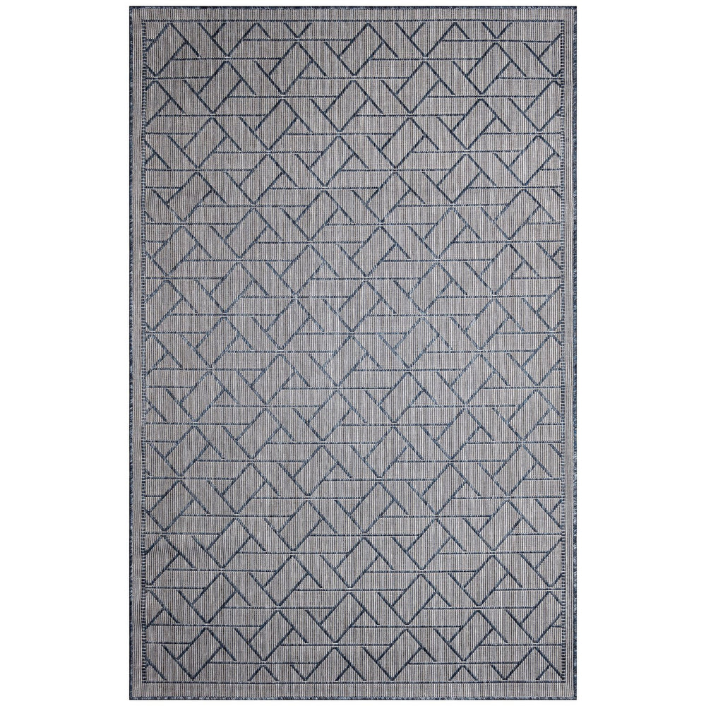 Trans Ocean Liora Manne Carmel Pyramid Indoor/Outdoor Area Rug - Contemporary Geometric Design For Stylish Spaces Navy Polypropylene,Polyester Cre58849633
