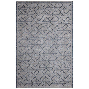Trans Ocean Liora Manne Carmel Pyramid Indoor/Outdoor Area Rug - Contemporary Geometric Design For Stylish Spaces Navy Polypropylene,Polyester Cre58849633