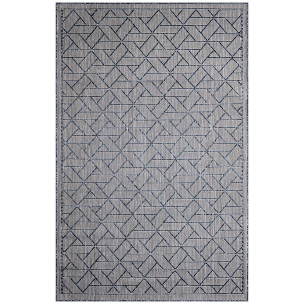 Trans Ocean Liora Manne Carmel Pyramid Indoor/Outdoor Area Rug - Contemporary Geometric Design For Stylish Spaces Navy Polypropylene,Polyester Cre58849633