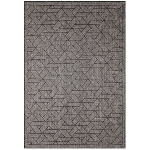 Trans Ocean Liora Manne Carmel Pyramid Indoor/Outdoor Area Rug - Contemporary Geometric Design For Stylish Spaces Black Polypropylene,Polyester Cre45849648