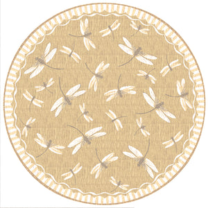 Trans Ocean Liora Manne Carmel Dragonfly Indoor/Outdoor Area Rug – Vibrant Nature Design For Stylish Spaces Beige Polypropylene,Polyester Cred8844022