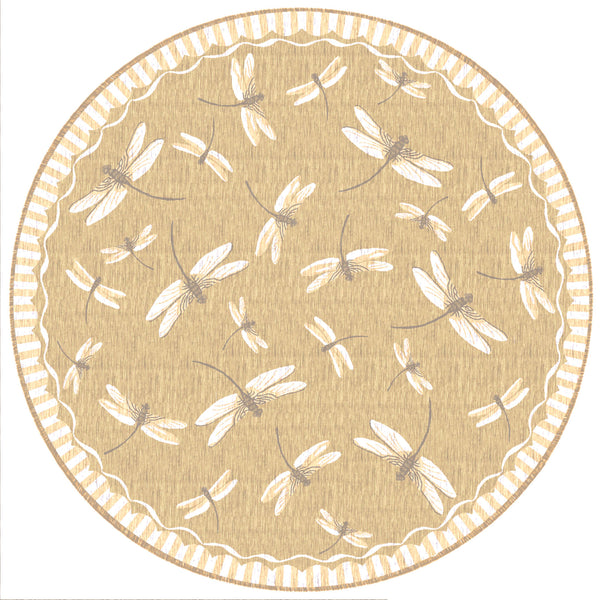 Trans Ocean Liora Manne Carmel Dragonfly Indoor/Outdoor Area Rug – Vibrant Nature Design For Stylish Spaces Beige Polypropylene,Polyester Cred8844022