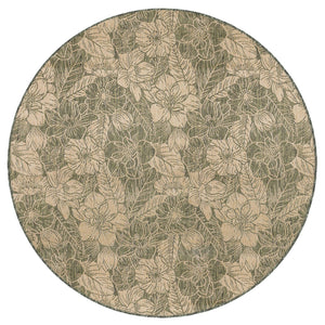 Trans Ocean Liora Manne Carmel Botanical Indoor/Outdoor Area Rug - Elegant Tropical Floral Design For Any Space Green Polypropylene,Polyester Cred8849106