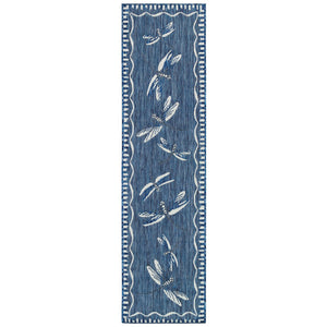 Trans Ocean Liora Manne Carmel Dragonfly Indoor/Outdoor Area Rug – Vibrant Nature Design For Stylish Spaces Navy Polypropylene,Polyester Crer8844033