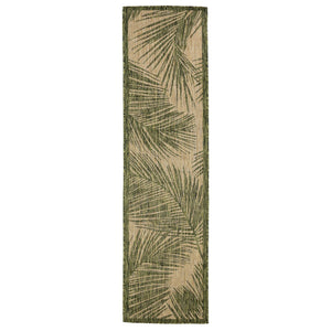Trans Ocean Liora Manne Carmel Fronds Botanical Indoor/Outdoor Area Rug - Elegant Transitional Design For Any Space Green Polypropylene,Polyester Crer8847406