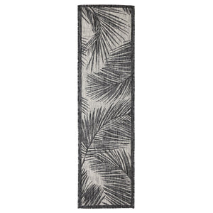 Trans Ocean Liora Manne Carmel Fronds Botanical Indoor/Outdoor Area Rug - Elegant Transitional Design For Any Space Black Polypropylene,Polyester Crer5847448