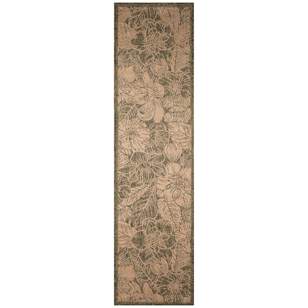 Trans Ocean Liora Manne Carmel Botanical Indoor/Outdoor Area Rug - Elegant Tropical Floral Design For Any Space Green Polypropylene,Polyester Crer8849106