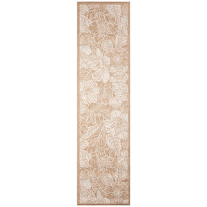 Trans Ocean Liora Manne Carmel Botanical Indoor/Outdoor Area Rug - Elegant Tropical Floral Design For Any Space Beige Polypropylene,Polyester Crer5849112