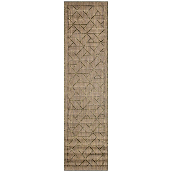 Trans Ocean Liora Manne Carmel Pyramid Indoor/Outdoor Area Rug - Contemporary Geometric Design For Stylish Spaces Green Polypropylene,Polyester Crer8849606