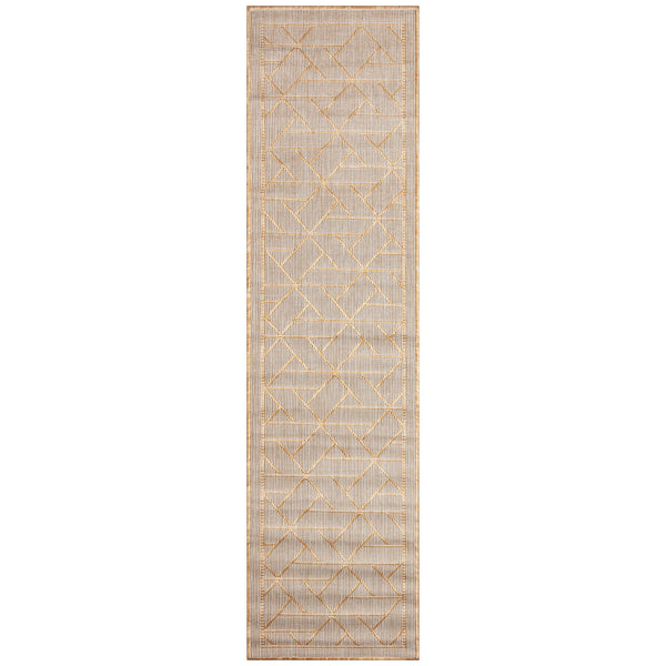 Trans Ocean Liora Manne Carmel Pyramid Indoor/Outdoor Area Rug - Contemporary Geometric Design For Stylish Spaces Beige Polypropylene,Polyester Crer8849612