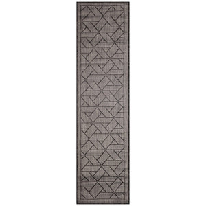Trans Ocean Liora Manne Carmel Pyramid Indoor/Outdoor Area Rug - Contemporary Geometric Design For Stylish Spaces Black Polypropylene,Polyester Crer8849648
