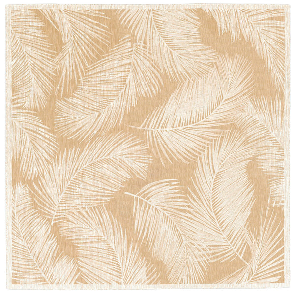 Trans Ocean Liora Manne Carmel Fronds Botanical Indoor/Outdoor Area Rug - Elegant Transitional Design For Any Space Beige Polypropylene,Polyester Cres8847412