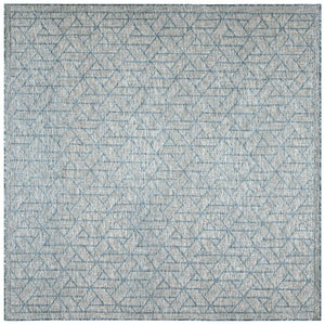 Trans Ocean Liora Manne Carmel Pyramid Indoor/Outdoor Area Rug - Contemporary Geometric Design For Stylish Spaces Blue Polypropylene,Polyester Cres8849604