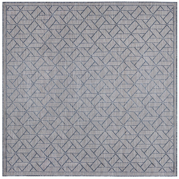 Trans Ocean Liora Manne Carmel Pyramid Indoor/Outdoor Area Rug - Contemporary Geometric Design For Stylish Spaces Navy Polypropylene,Polyester Cres8849633