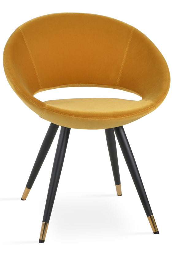 Soho Concept Crescent Star Chair - Elegant Dining Chair With Custom Finishes, Premium Fabric, And 10-year Guarantee Black,Gold,Orange  Soho-concept-dining-chair-02214