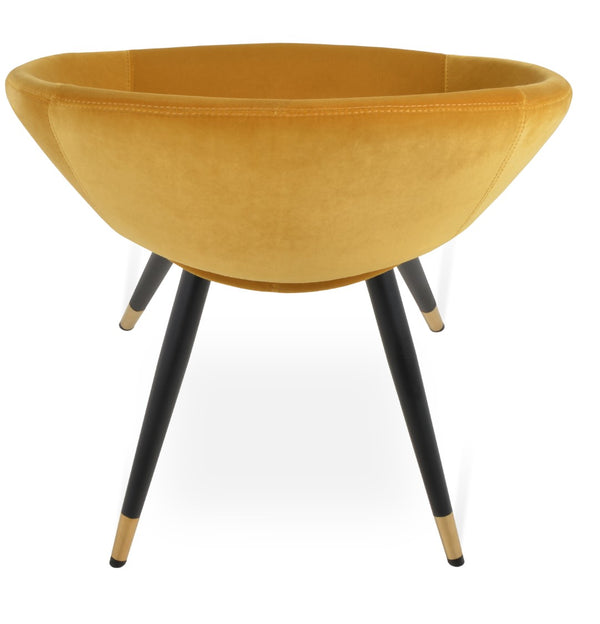 Soho Concept Crescent Star Chair - Elegant Dining Chair With Custom Finishes, Premium Fabric, And 10-year Guarantee Black,Gold,Orange  Soho-concept-dining-chair-02213