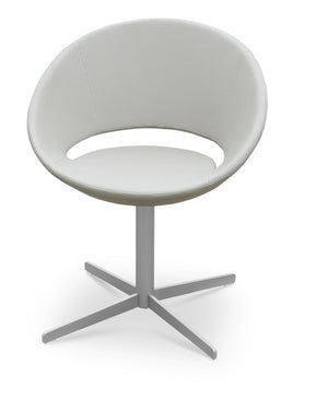 Soho Concept Crescent 4 Star Swivel Chair - Stylish Dining Comfort In Premium Fabrics With 10-year Guarantee!   Soho-concept-dining-chair-01831