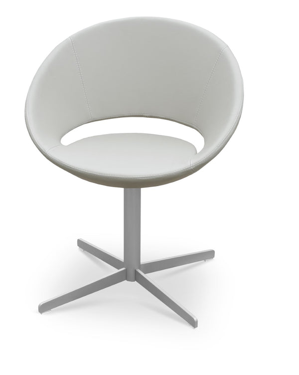Soho Concept Crescent 4 Star Swivel Chair - Stylish Dining Comfort In Premium Fabrics With 10-year Guarantee!   Soho-concept-dining-chair-01831