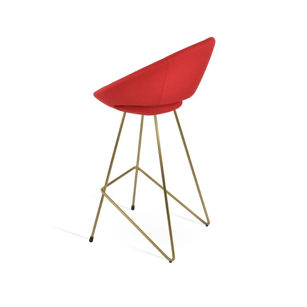 Soho Concept Crescent Cat-wire Barstools & Counterstools - Premium Upholstery, 10-year Guarantee, Stylish Designs Brass,Red  Soho-concept-dining-chair-11233