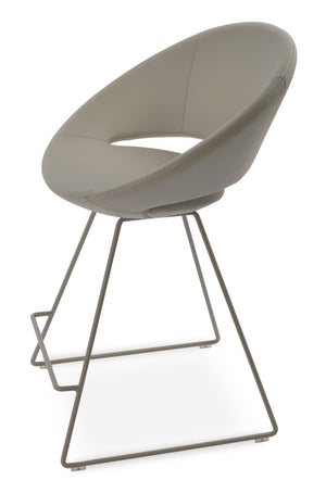 Soho Concept Crescent Wire Barstools & Counterstools: Luxurious Camira Wool, Durable Chrome Base, 10-year Warranty   Soho-concept-dining-chair-11238