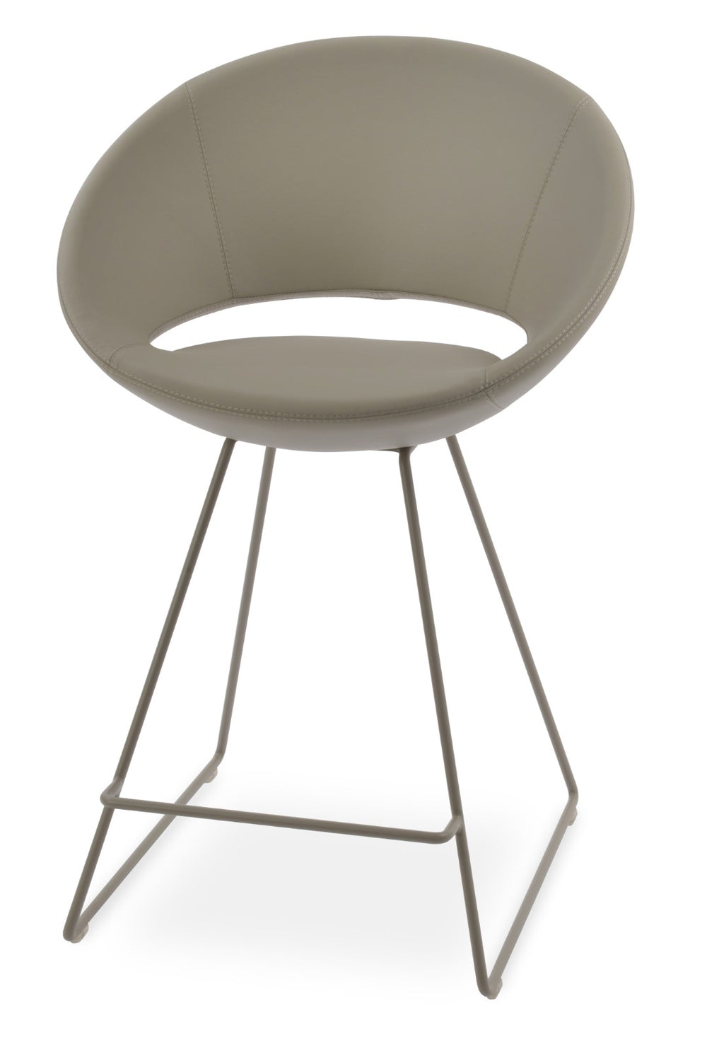 Soho Concept Crescent Wire Barstools & Counterstools: Luxurious Camira Wool, Durable Chrome Base, 10-year Warranty   Soho-concept-dining-chair-11239