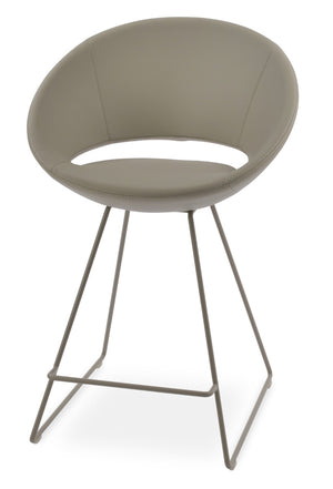 Soho Concept Crescent Wire Barstools & Counterstools: Luxurious Camira Wool, Durable Chrome Base, 10-year Warranty   Soho-concept-dining-chair-11239