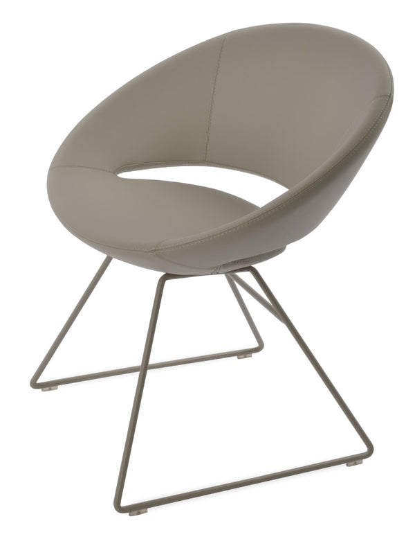 Soho Concept Crescent Wire Chair In Dark Grey - Stylish Dining Chair With Premium Camira Fabric & 10-year Guarantee   Soho-concept-dining-chair-02208