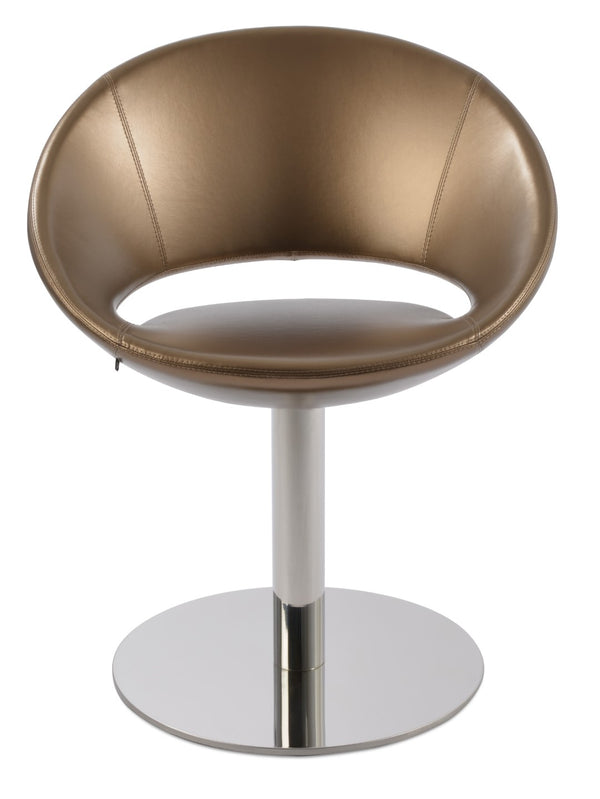 Soho Concept Crescent 4 Star Swivel Chair - Stylish Dining Comfort In Premium Fabrics With 10-year Guarantee! Gold  Soho-concept-dining-chair-01911