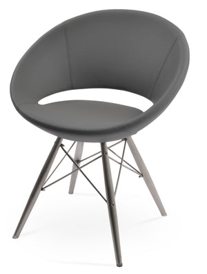 Soho Concept Crescent Mw Dining Chair - Stylish Ergonomic Design With Custom Upholstery & 10-year Guarantee! Grey  Soho-concept-dining-chair-01928