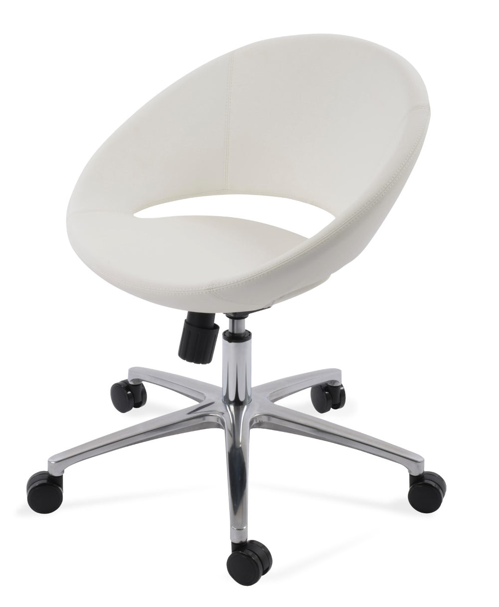 Soho Concept Crescent Office Premium White Paper - Italian Ppm, 5-year Guarantee For Quality & Performance White  Soho-concept-dining-chair-11725