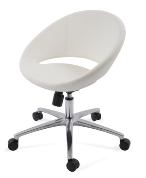 Soho Concept Crescent Office Premium White Paper - Italian Ppm, 5-year Guarantee For Quality & Performance White  Soho-concept-dining-chair-11725