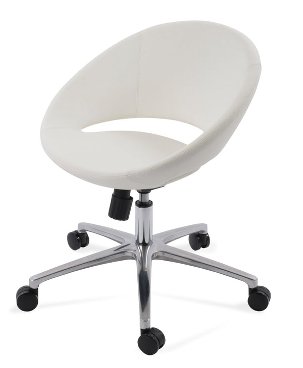 Soho Concept Crescent Office Premium White Paper - Italian Ppm, 5-year Guarantee For Quality & Performance White  Soho-concept-dining-chair-11725