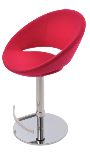 Soho Concept Crescent Piston Barstools & Counterstools - Adjustable Height, Premium Fabrics, 10-year Guarantee! Pink  Soho-concept-dining-chair-11258