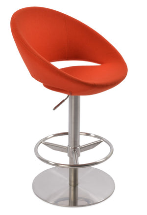 Soho Concept Crescent Piston Barstools & Counterstools - Stylish Comfort With Durable Fabric Options & 10-year Guarantee Orange  Soho-concept-dining-chair-11270