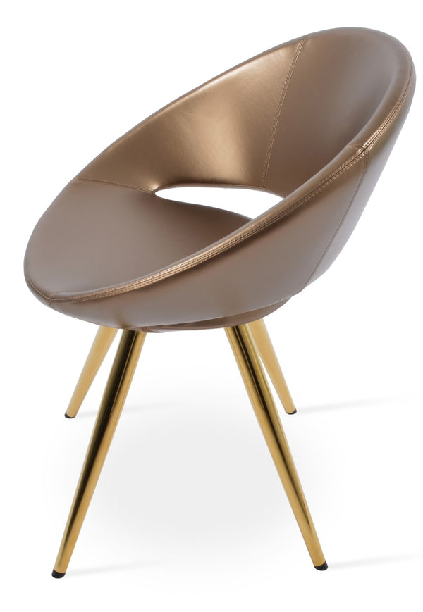 Soho Concept Crescent Star Chair - Elegant Dining Chair With Custom Finishes, Premium Fabric, And 10-year Guarantee Gold  Soho-concept-dining-chair-02014
