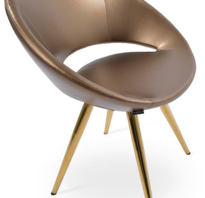 Soho Concept Crescent Star Chair - Elegant Dining Chair With Custom Finishes, Premium Fabric, And 10-year Guarantee Gold  Soho-concept-dining-chair-02014