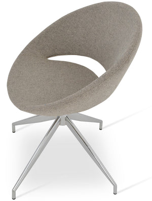 Soho Concept Crescent Spider Swivel Chair – Ergonomic Design With Premium Upholstery & 10-year Guarantee Options! Beige  Soho-concept-dining-chair-01967