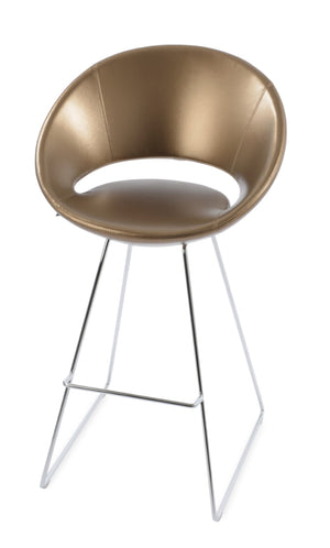 Soho Concept Crescent Wire Barstools & Counterstools With Premium Fabric Options And 10-year Guarantee For Style Chrome,Gold  Soho-concept-dining-chair-11297