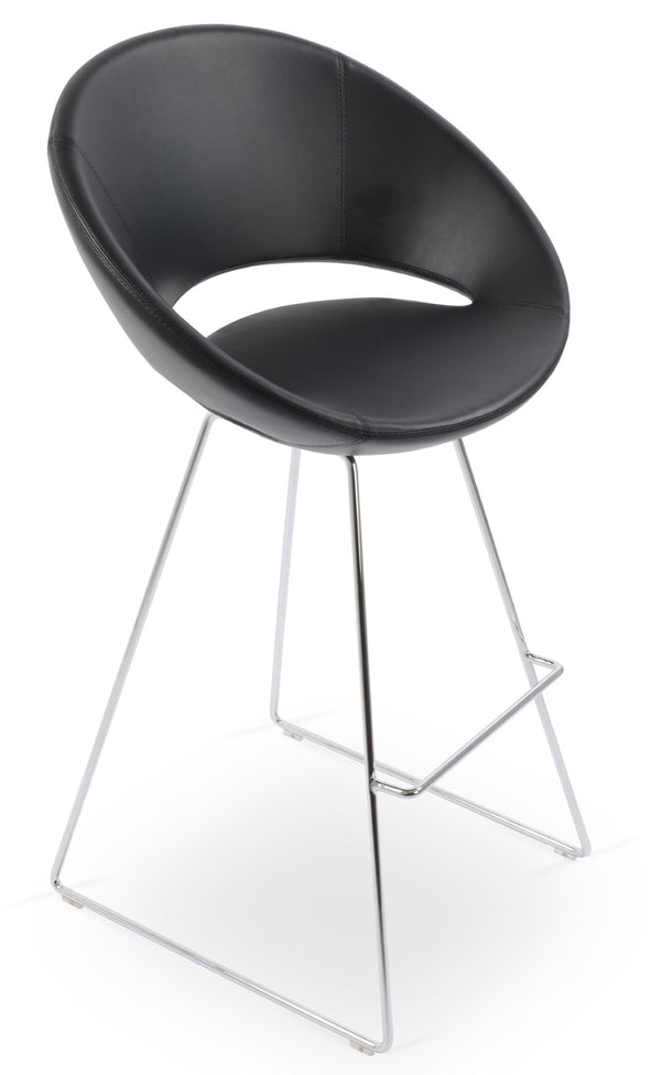 Soho Concept Crescent Wire Barstools & Counterstools With Premium Fabric Options And 10-year Guarantee For Style Chrome,Black  Soho-concept-dining-chair-11298